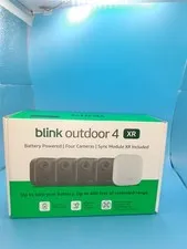 Blink Outdoor 4 XR 4 Camera System with Extended 400ft  Security Coverage