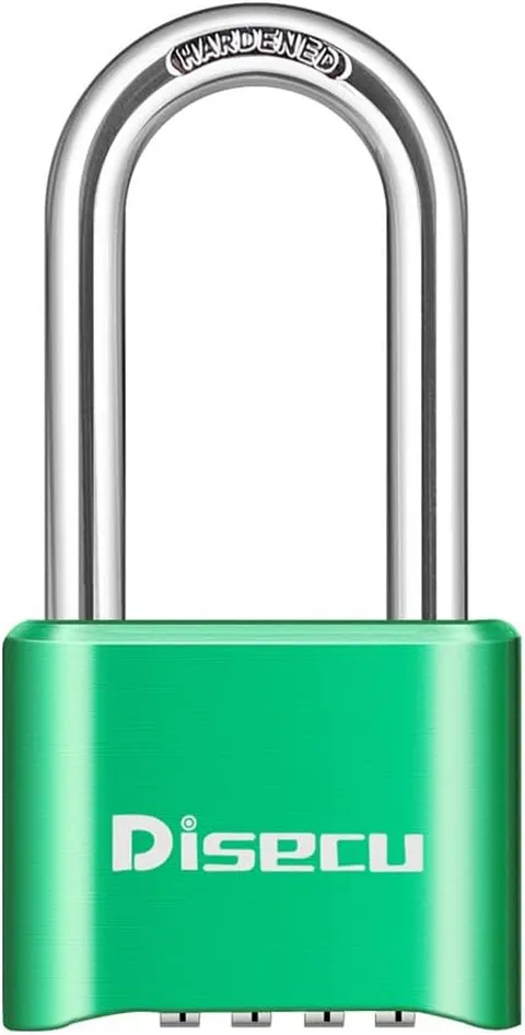 1 Pack  Heavy Duty 4 Digit Combination Lock, 2.5 Inch Long Shackle Outdoor Water