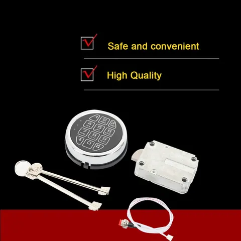 Safe Solenoid Home Safe Electronic Lock Chrome Keypad Replacement For Safe Box
