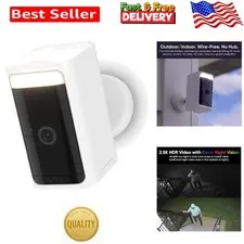 Wireless Outdoor/Indoor Battery Security Camera, 2.5K HDR Color Night Vision,...