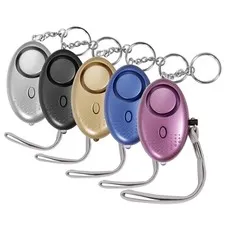 Personal Alarm for Women, 5 Pack 140DB Black, Silver, Purple, Gold, Blue