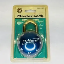 Sphero by Master Lock Blue Combination Lock 2724 New Sealed Ball