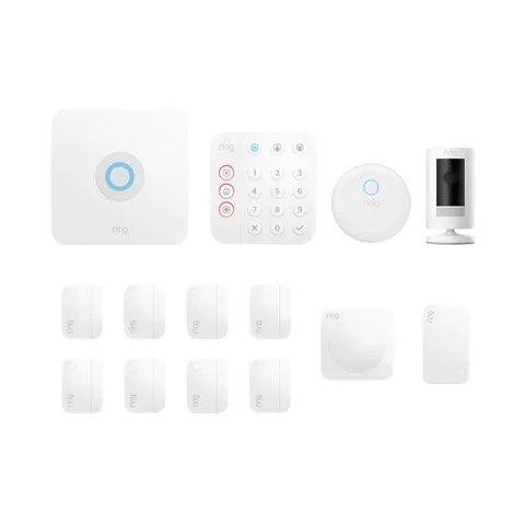 Ring 14-Piece Home Alarm Security Kit (2Nd Gen) with Outdoor Cam (Stick up Cam)