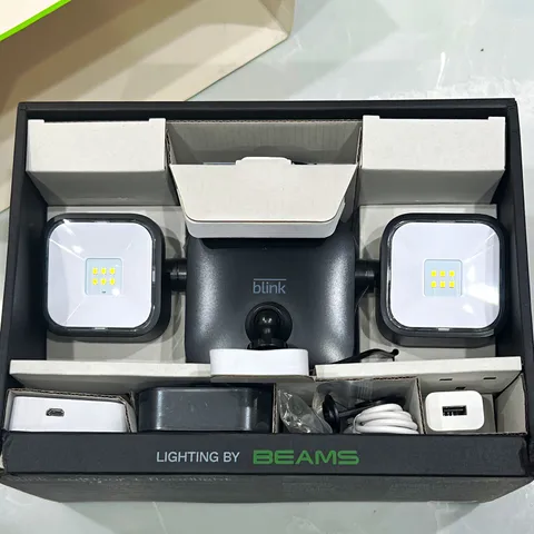 Blink Outdoor + Floodlight Wireless Wi-Fi HD Night Vision Battery Camera Black