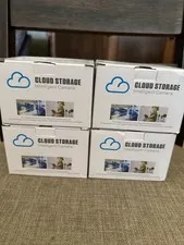 Cloud Storage Intelligent IP/Network Wireless Surveillance Cameras, White (4)