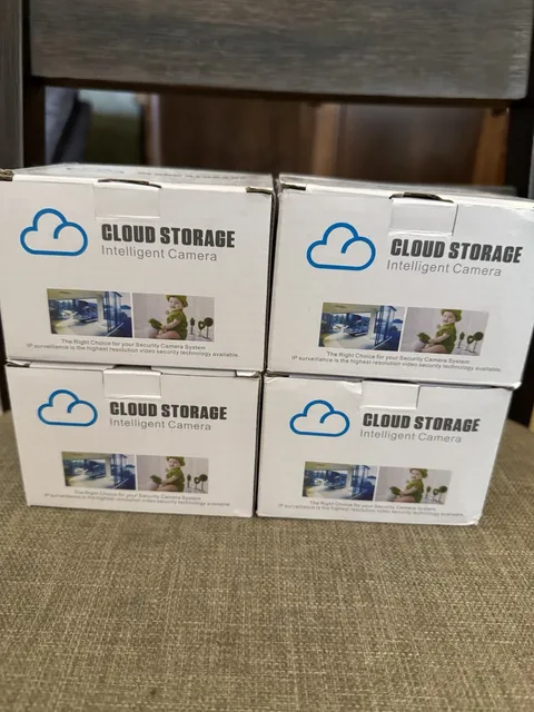 Cloud Storage Intelligent IP/Network Wireless Surveillance Cameras, White (4)
