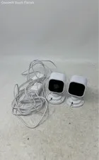 Blink Mini Indoor Smart Security Cameras 1080p HD White Lot Of 2 Not Tested