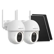 No WiFi 4G LTE Cellular Security Camera Solar-Powered PTZ Home Outdoor 4MP Audio