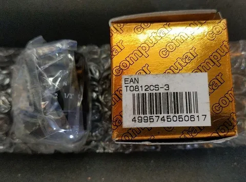 Computar T0812CS-3 CCTV Lens 8mm F1.2 1/3" CS Mount New in Box Fixed Focal