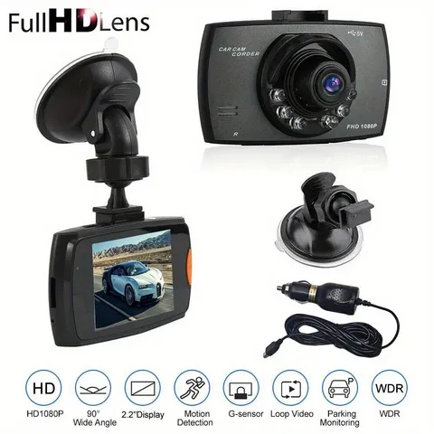 1080P Car DVR Dash Vehicle Video Camera Recorder 90° Loop Recording Night Vision