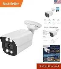 Advanced 5MP Security Camera with Dual Light Night Vision & Human Detection