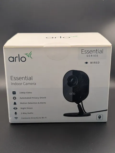 Arlo Essential Indoor Security Camera - White (VMC2040B-100NAS) NEW