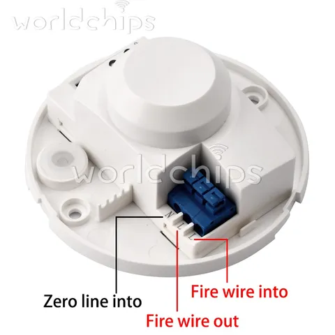 AC220V-240V SK-701 LED Microwave Radar Sensor Light Switch Body Motion Detector