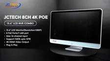 Grabador NVR 8 Canales con Monitor Integrado