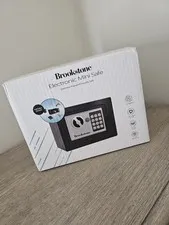 Brookstone Electronic Digital Mini Safe Secure Lockbox Digital Keypad 9x6.7x6.7