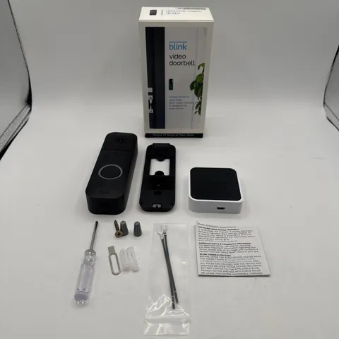 Blink Video Doorbell Camera Wi-Fi Smart Security System W/ Sync Module 2 & Mount