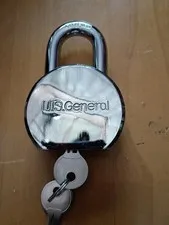 Padlock US General 2-1/2" short shackle padlock super strong 2 keys new