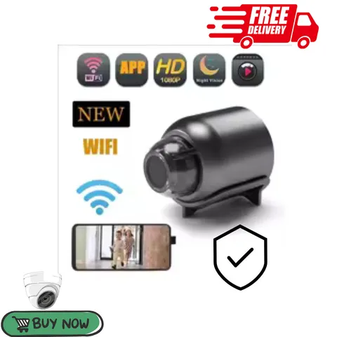 Mini WiFi Security Camera 1080P HD Night Vision Home CCTV Wireless Cam