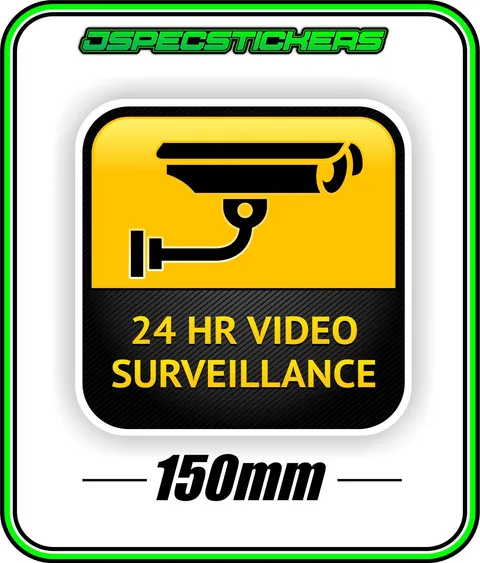 CCTV SECURITY STICKER WINDOW WARNING ALARM HOME BUSINESS VIDEO SURVEILLANCE  2