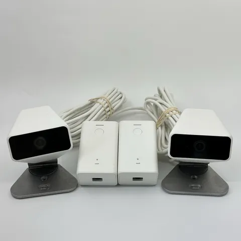 Lot (2) Xfinity XCAM2 SCHC2AEW HD Indoor Outdoor Security Camera w/ XW4 Adapter