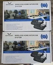 2x Hosmart HY777 Wireless Intercom System with 1/2 Mile Long Range 7-Channel 