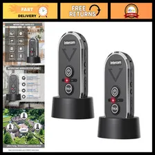Wireless Doorbell Intercom System, 4900ft Range, 2-Way Communication, 20 Rington
