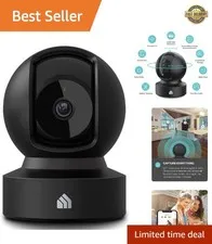Kasa EC71 Indoor Security Camera - 360° View, Cloud Storage & Smart Home Ready