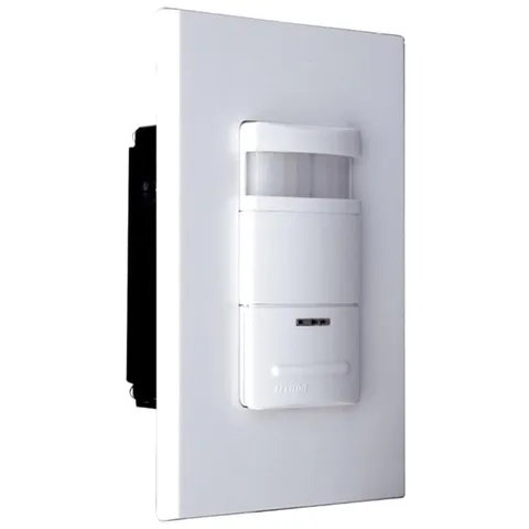 Push Button Wall Mount Occupancy Sensor Switch, 180° Field