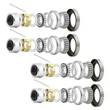 Trailer Bearings Kit L68149/ L44649 Bearing Compatible 4 sets