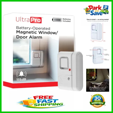 120dB Personal Security Window & Door Alarm - Wireless & Easy DIY Installation