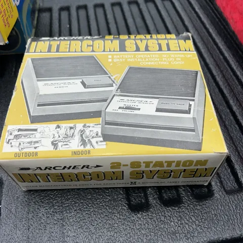 Vintage Radio Shack Archer Two Station Intercom Set, New in box, Cat. # 43-221A