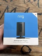Ring Stick Up Plug-in 1080p HD Security Camera - Black