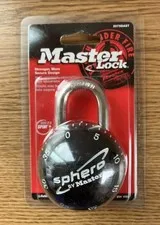 Master Lock Sphero by Master Smooth Spin Combination Lock Padlock 2075DAST NEW