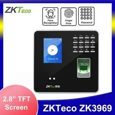 ZKTeco ZK3969 TCP/IP USB Face Fingerprint Recognition Time Attendance Time Clock