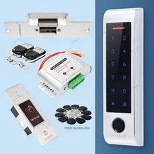 HOMSECUR Weatherproof IP66 APP WIFI Fingerprint PIN Access Control Touch Keypad