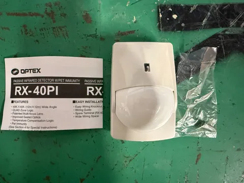 OPTEX Passive Infrared Motion Sensor P/N RX-40PI Used