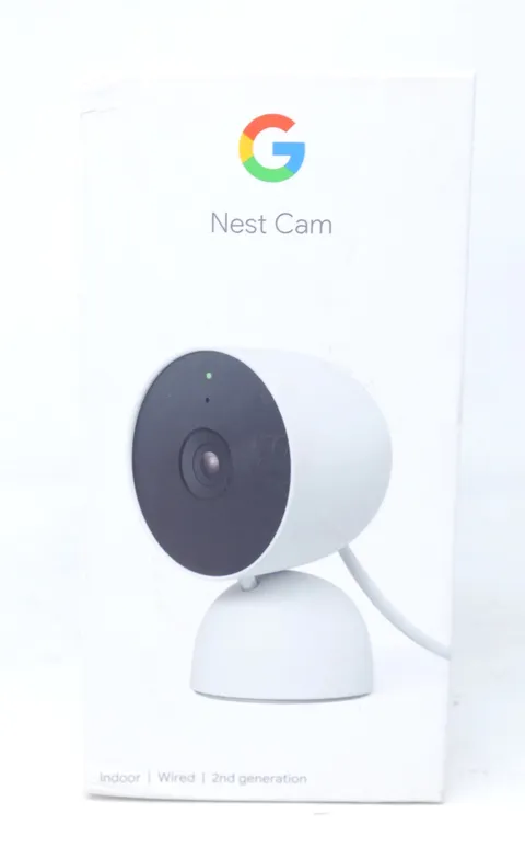 Google Nest Cam 2nd Gen Indoor Security Camera 1080p HD Wi-Fi Works *Cord Damage