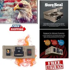 Secure 1 Hour Fire Rated & 100 Hour Waterproof Home Safe - Portable & Lockable