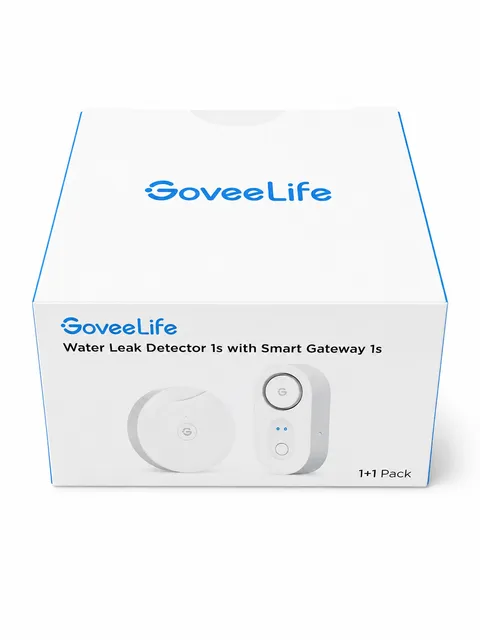 Govee Life Water Leak Detector 1s w/ Smart Gateway 1s IP67 Waterproof