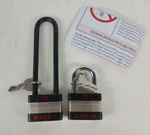 Ruger Pad Locks Set of 2 Chamber Lock w/ Keys Unused