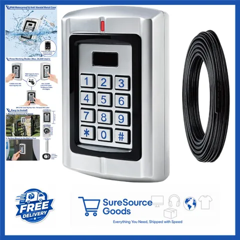 Metal Wired Keypad Access Controller 12-24V Waterproof for Gate Opener Security