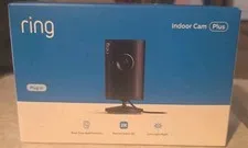 Ring Indoor Cam Plus, Plug-In, Retinal Vision 2K White NEW Factory SEALED NIB