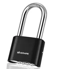 4-Digit Combination Lock, Heavy Duty Padlock Metal, Outdoor Alloy Locks with ...