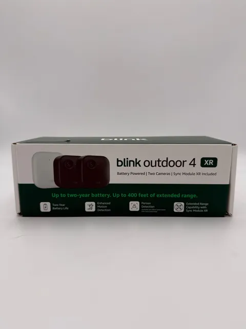 Blink Outdoor 4 XR Wireless Security Camera System Extended Range up to 400 feet