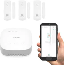 YoLink LoRa Smart Door Sensor Starter Kit with Audio Hub and Three Sensors, Up