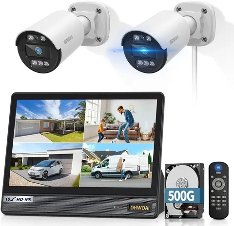 CCTV Camera System Wired 80ft IR Night Vision DVR Outdoor