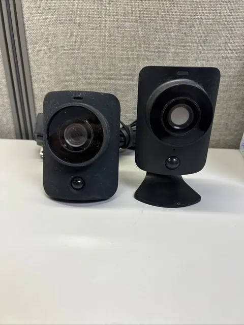SimpliSafe Security HD Camera with cover & One Indoor Camera  USED See Photos