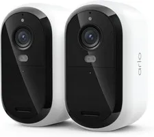 Security Cameras Wireless Outdoor - Arlo Essential Battery 2 Cameras, White