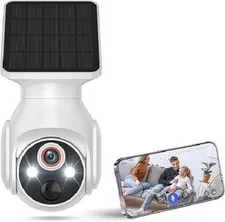Wireless WiFi HD Solar Security Camera with Night Vision for Outdoor Use