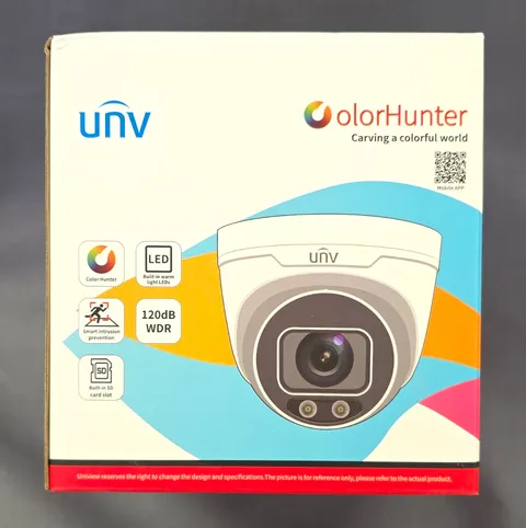 UNV IPC3638SE-ADF28K-WL-I0 8MP IP Dome Camera, 2.8mm, IR, White
